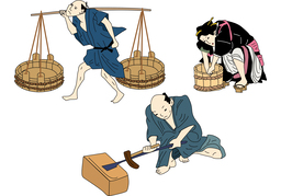 in the pastのイラスト